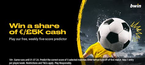 Five matches. Five Predictions. £/€5,000 in cash. .